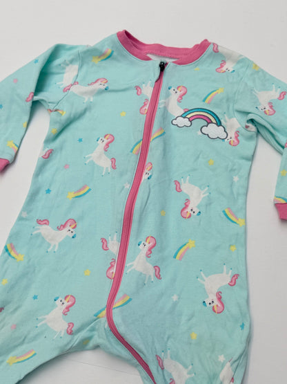 Tuffo Unicorn Footed Sleeper 6 Months