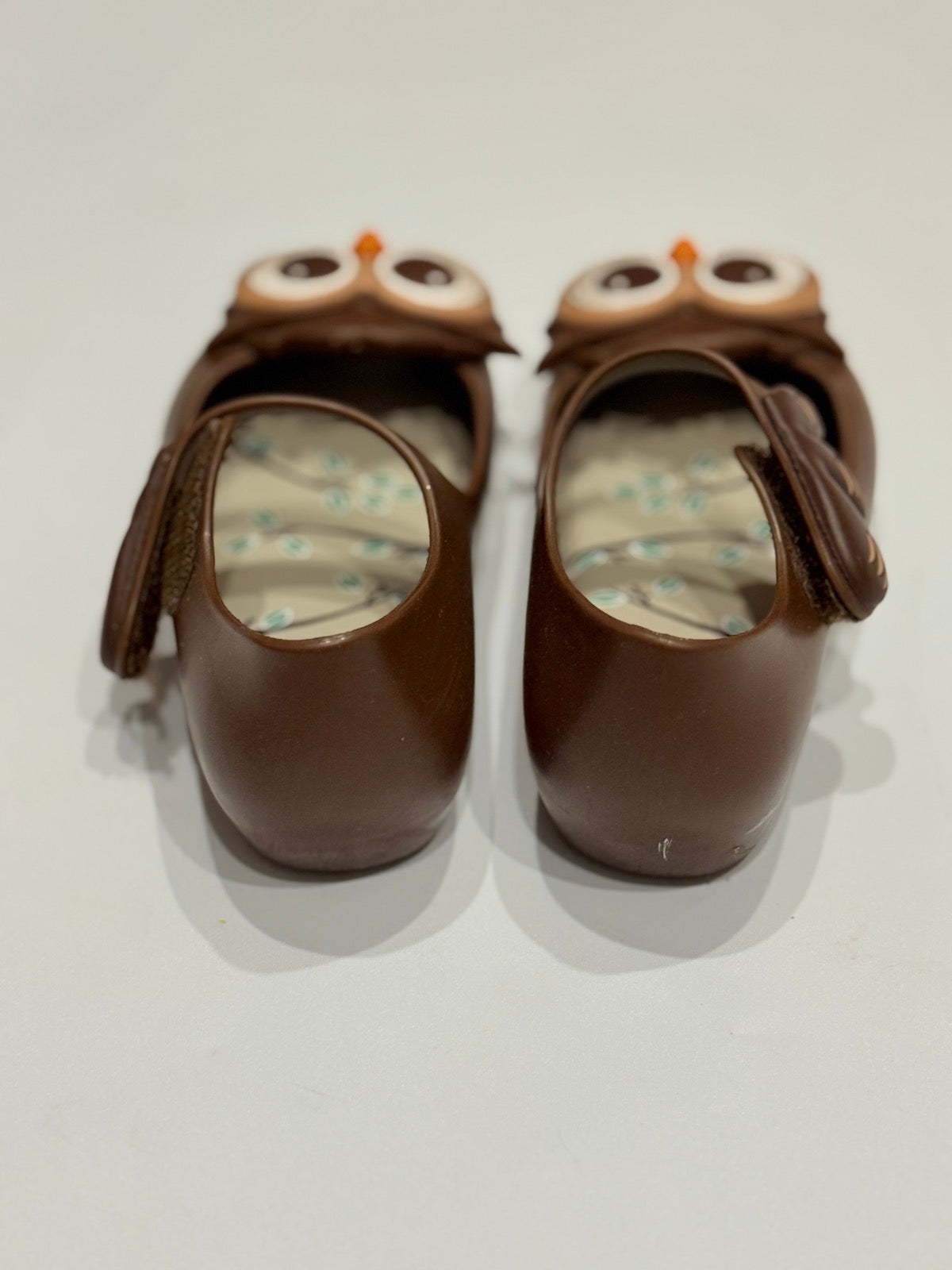 Mini Melissa Owl Mary Jane Jelly Flat Size 8