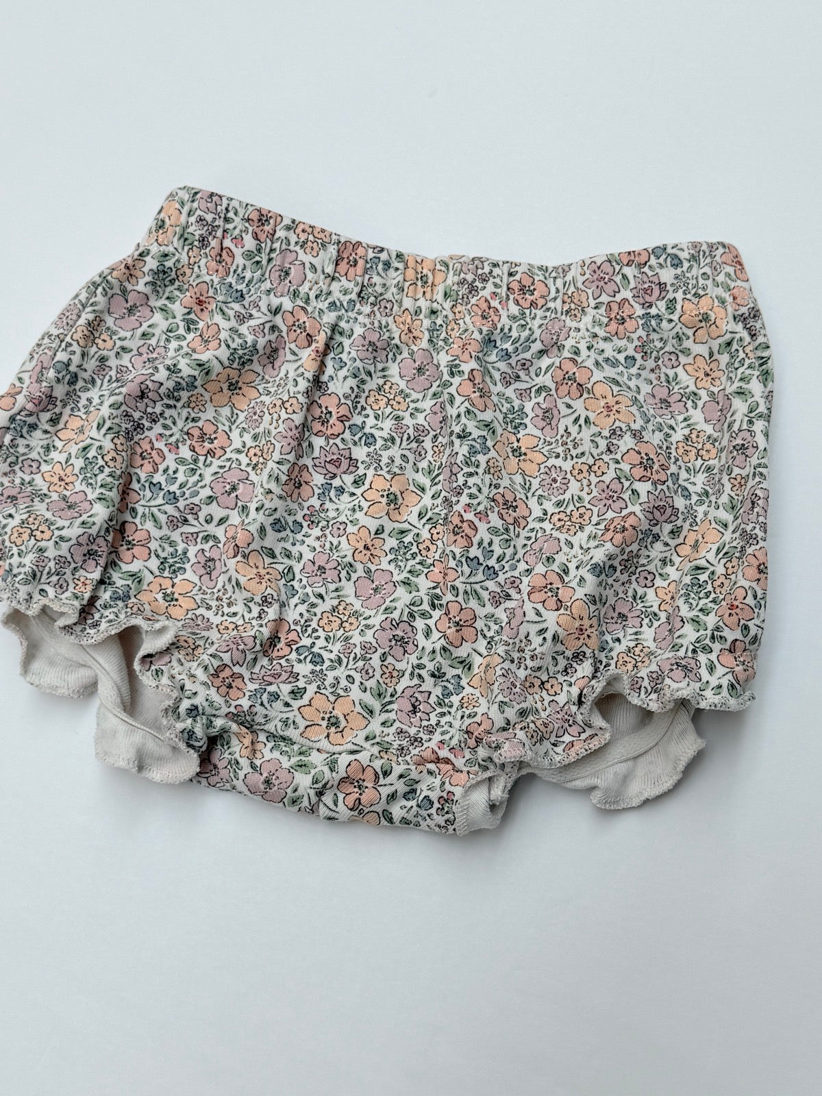H&M Floral Bloomer Shorts Size 1-2M