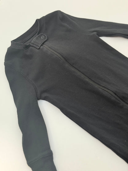 Primary Black Zip Romper Sleeper 12-18m