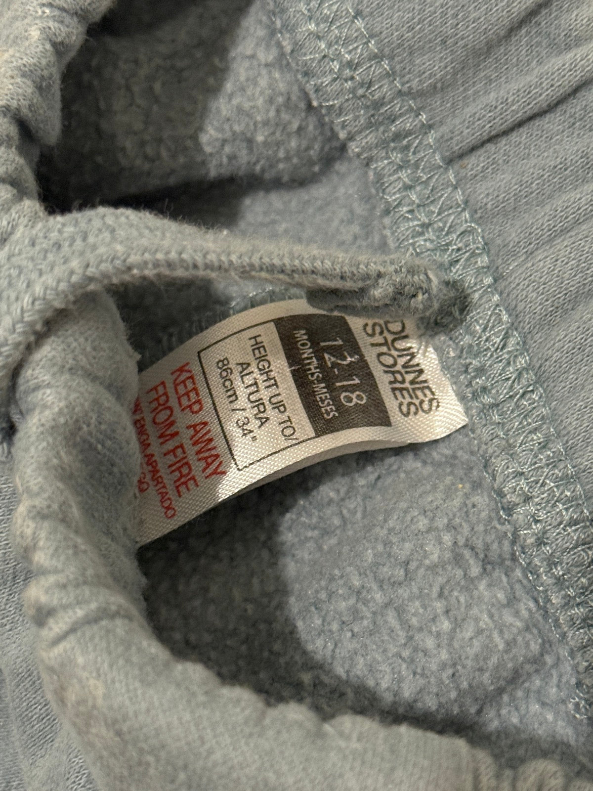 Dunnes Stores Dusty Blue Jogger Pants 12-18m