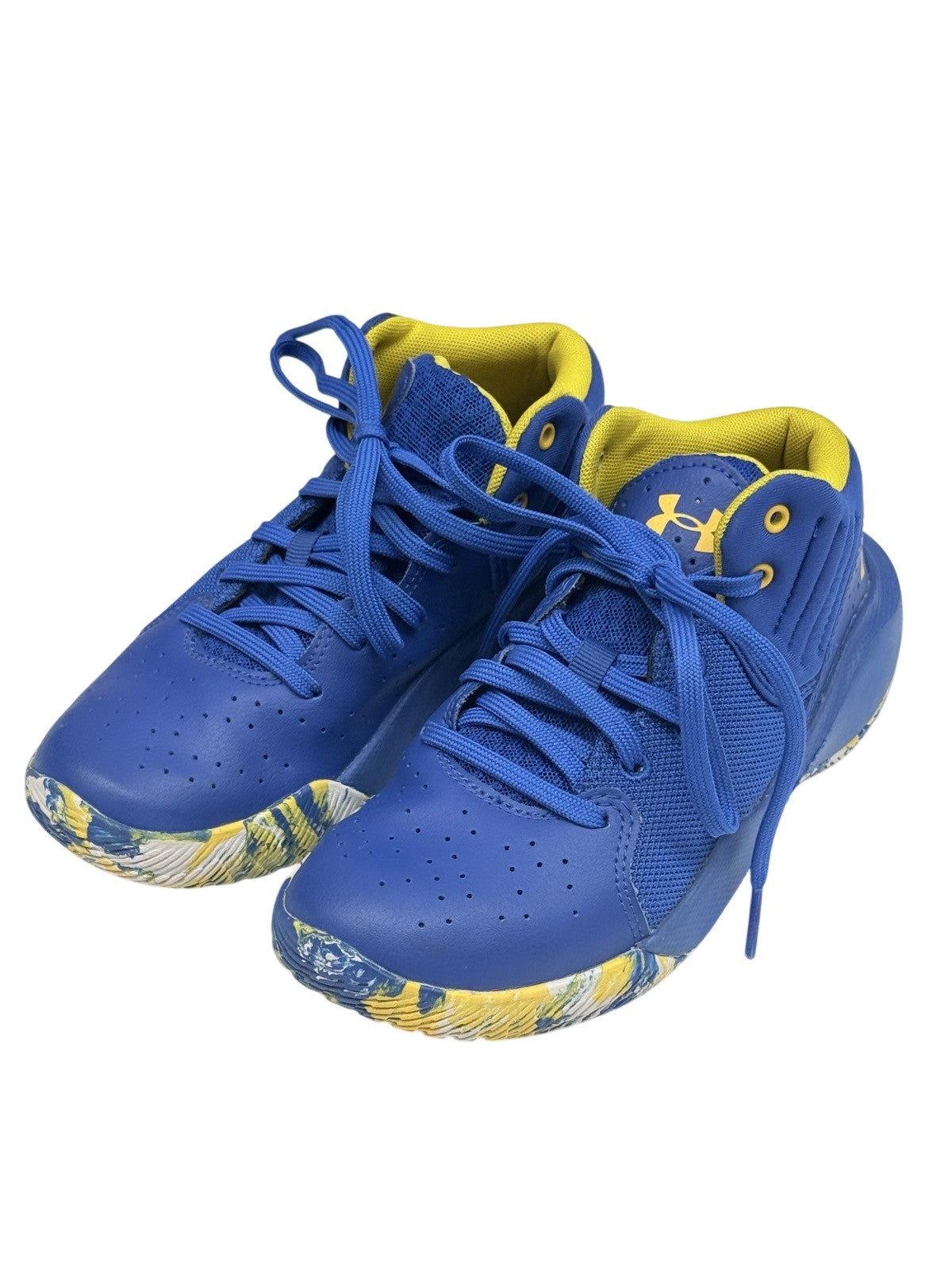 Under Armour Blue Basketball Shoes Size 2Y