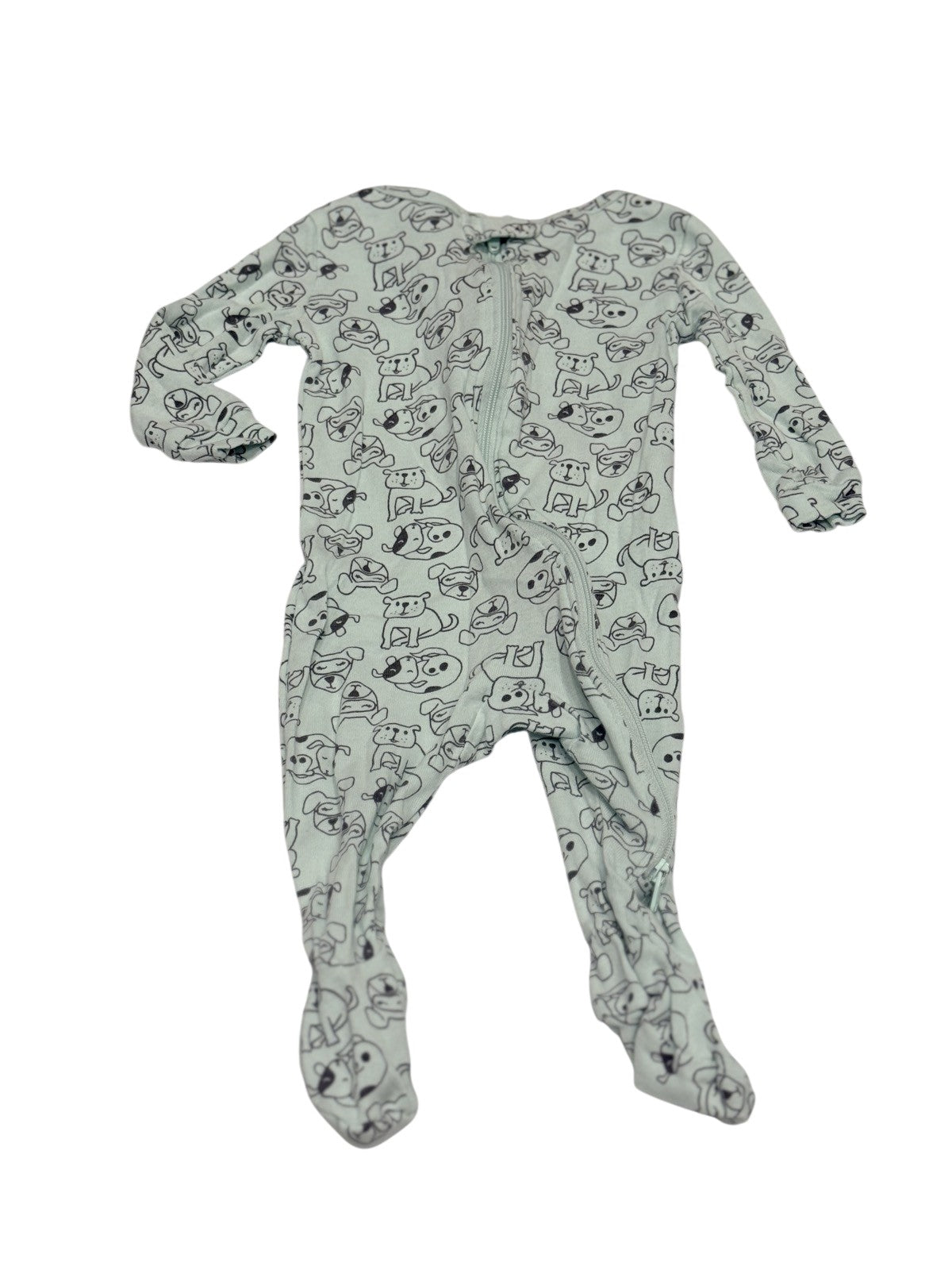 Joe Fresh Dog Print Footed Sleeper 3-6m