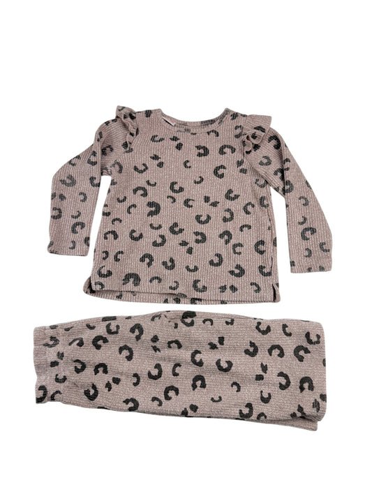 Lefties Baby Leopard Print Ribbed Set 12-18M