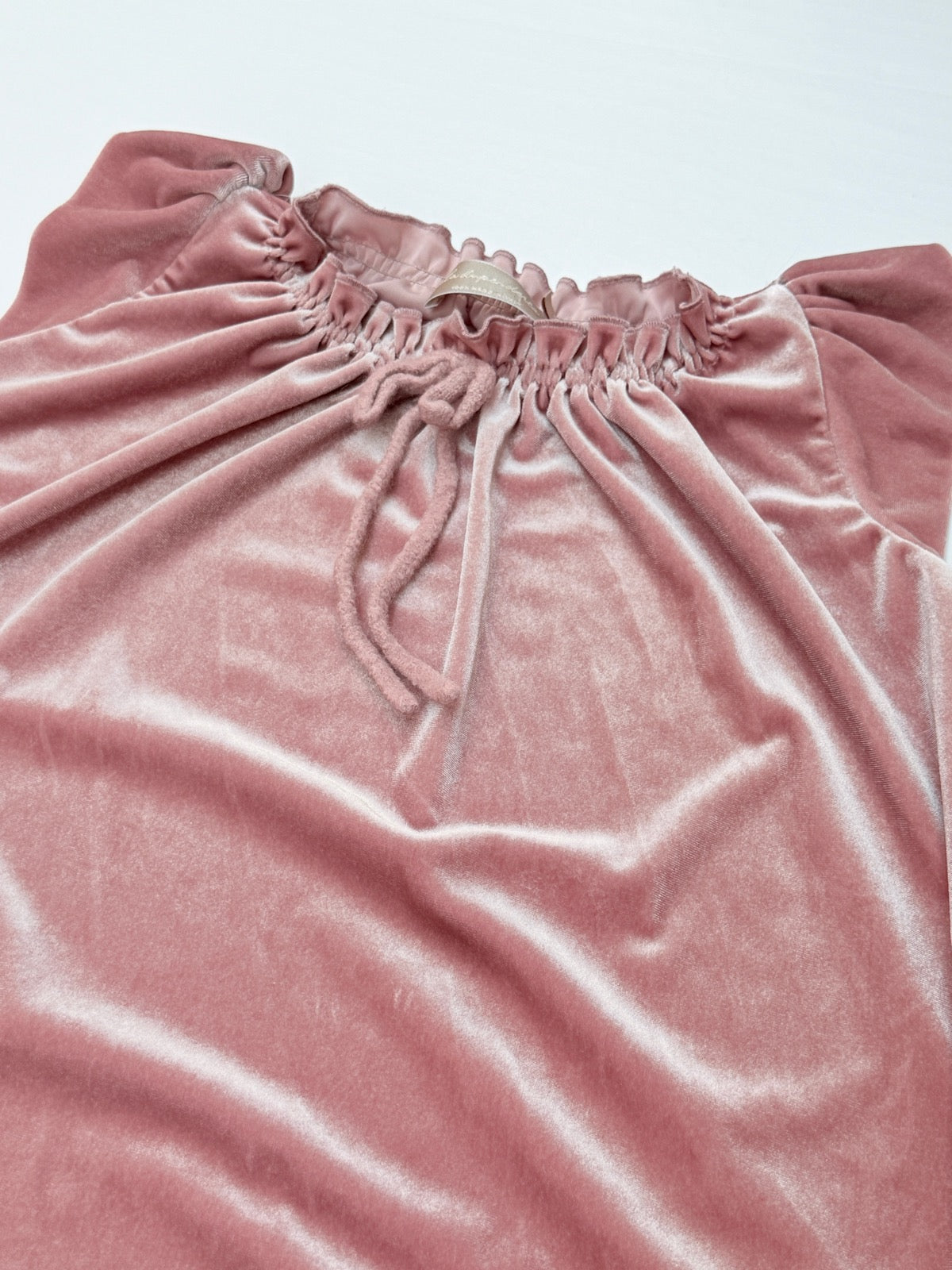 La Stupenderia Pink Velvet Dress Size 7