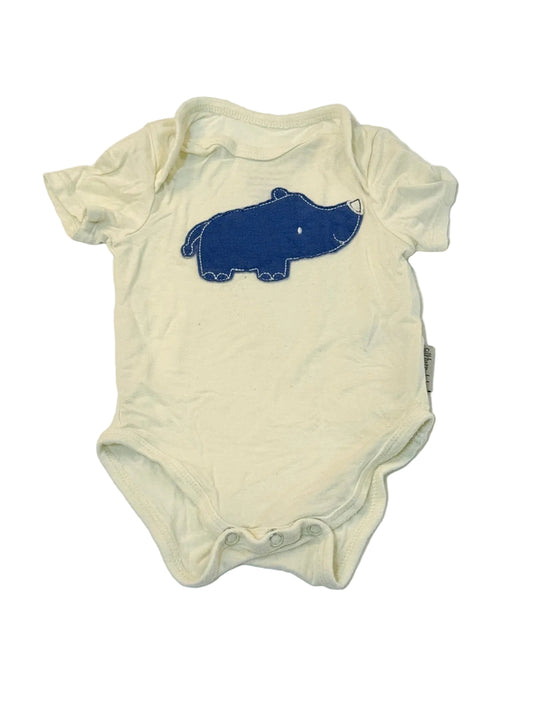 Silkberry Baby Cream Hippo Onesie 0-3M