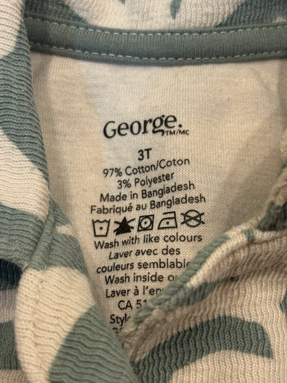 George Sage Leaf Print Two-Piece Set 3T