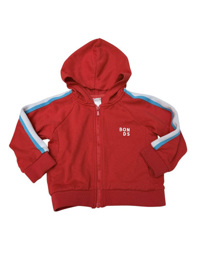 Bonds Red Zip Hoodie 18-24M