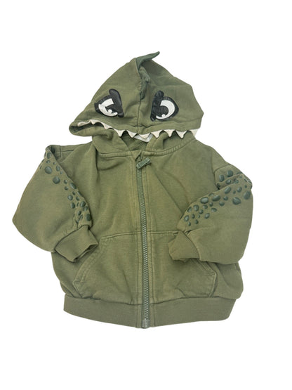 H&M Dinosaur Zip Hoodie 2T