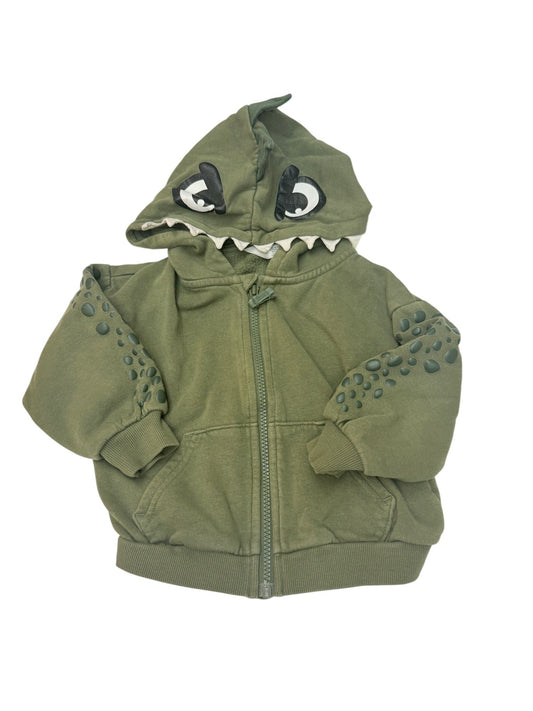 H&M Dinosaur Zip Hoodie 2T