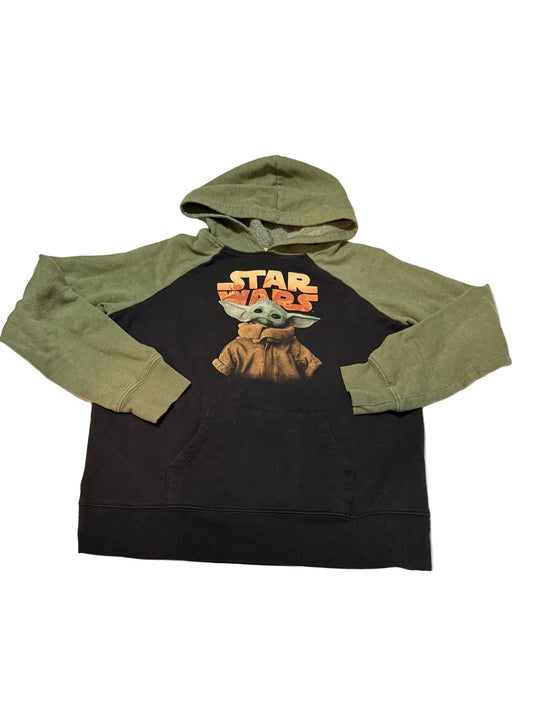 Star Wars Grogu Baby Yoda Black Hoodie 10-11y