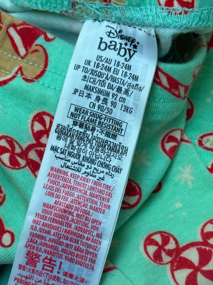 Disney Baby Mickey Gingerbread Pajama Set 18 24m