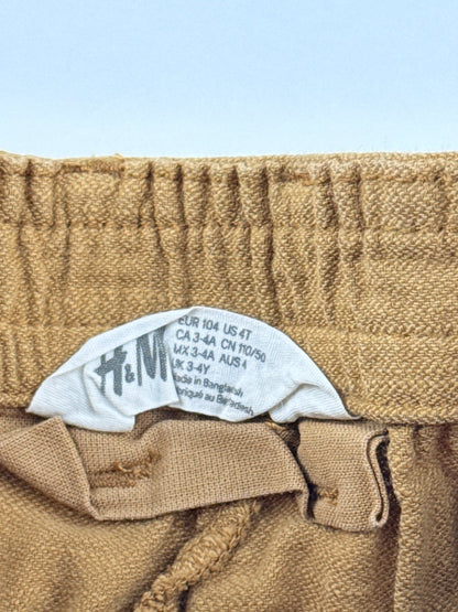 H&M Brown Drawstring Pants Size 3-4Y