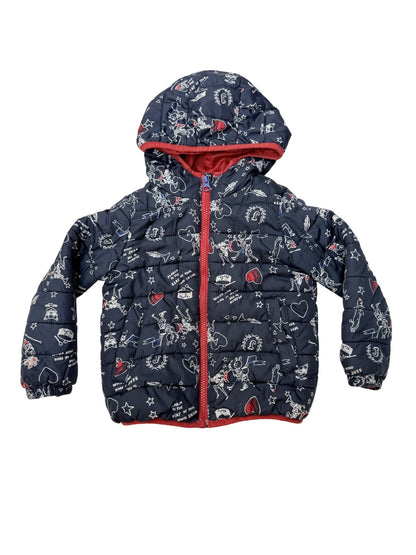 Joe Fresh Marching Band Print Puffer Jacket 4T