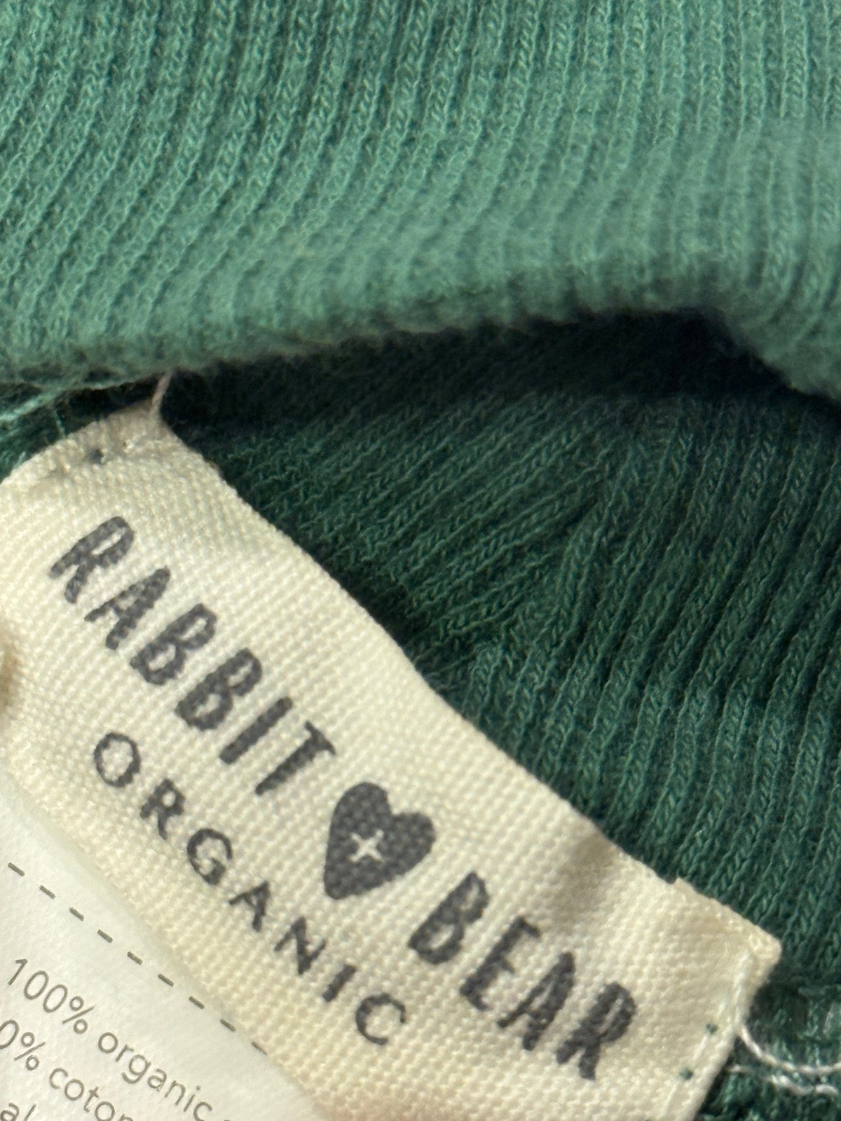 Rabbit + Bear Organic Green Jogger Pants 18M