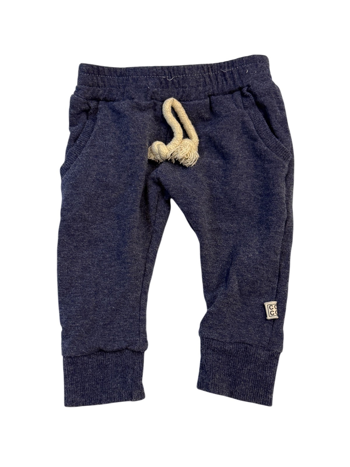 CoCo Navy Jogger Sweatpants 3-6M