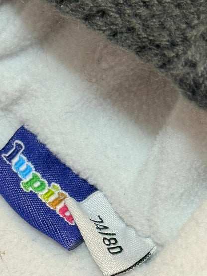 Gilet à capuche tricoté gris Lupilu 74 80
