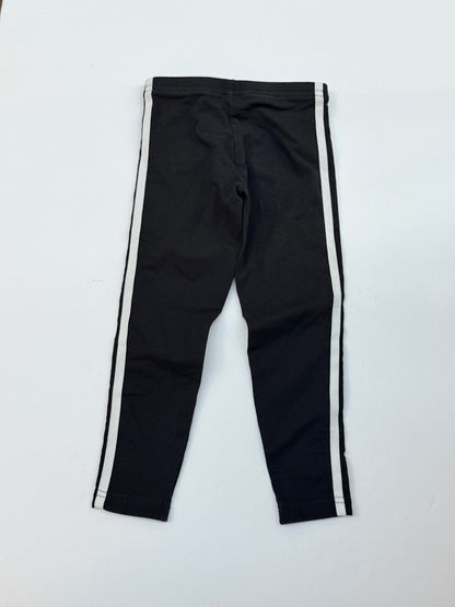 Adidas Originals 3-Stripe Black Leggings 4T