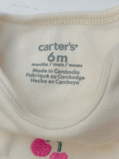 Carter's Cherry Embroidered Bodysuit 6M