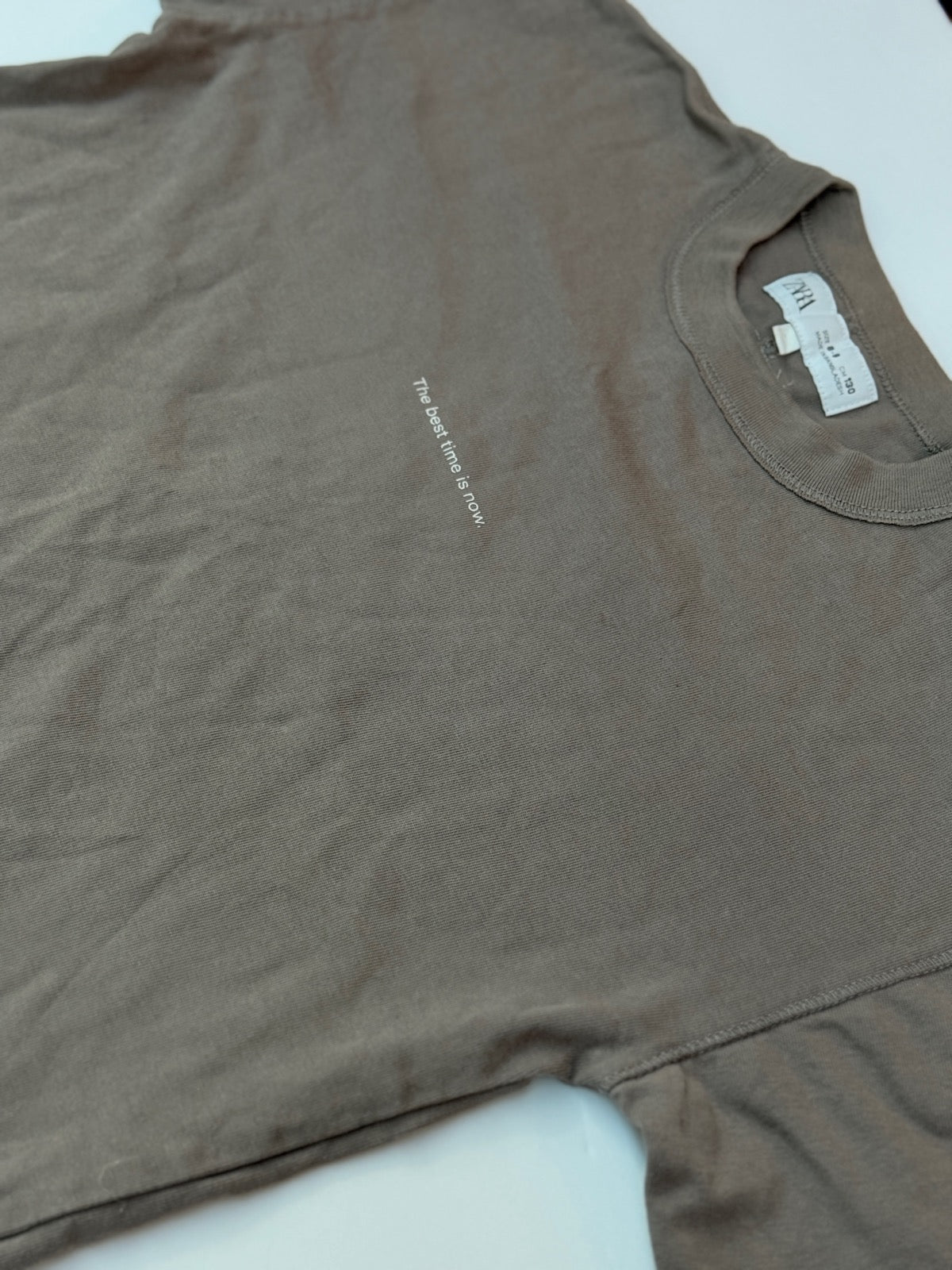 Zara Taupe T-Shirt Size 8-9