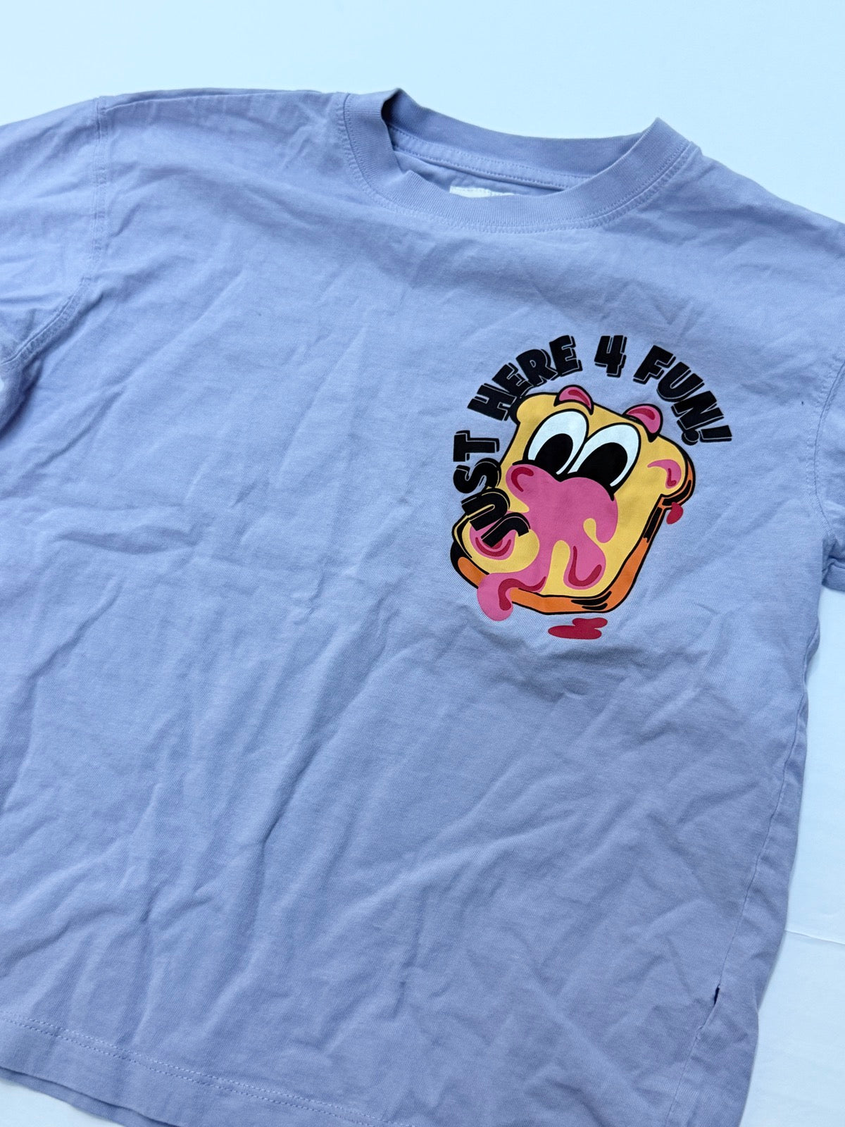 Zara Lavender Toast Graphic T-Shirt Size 7-8Y