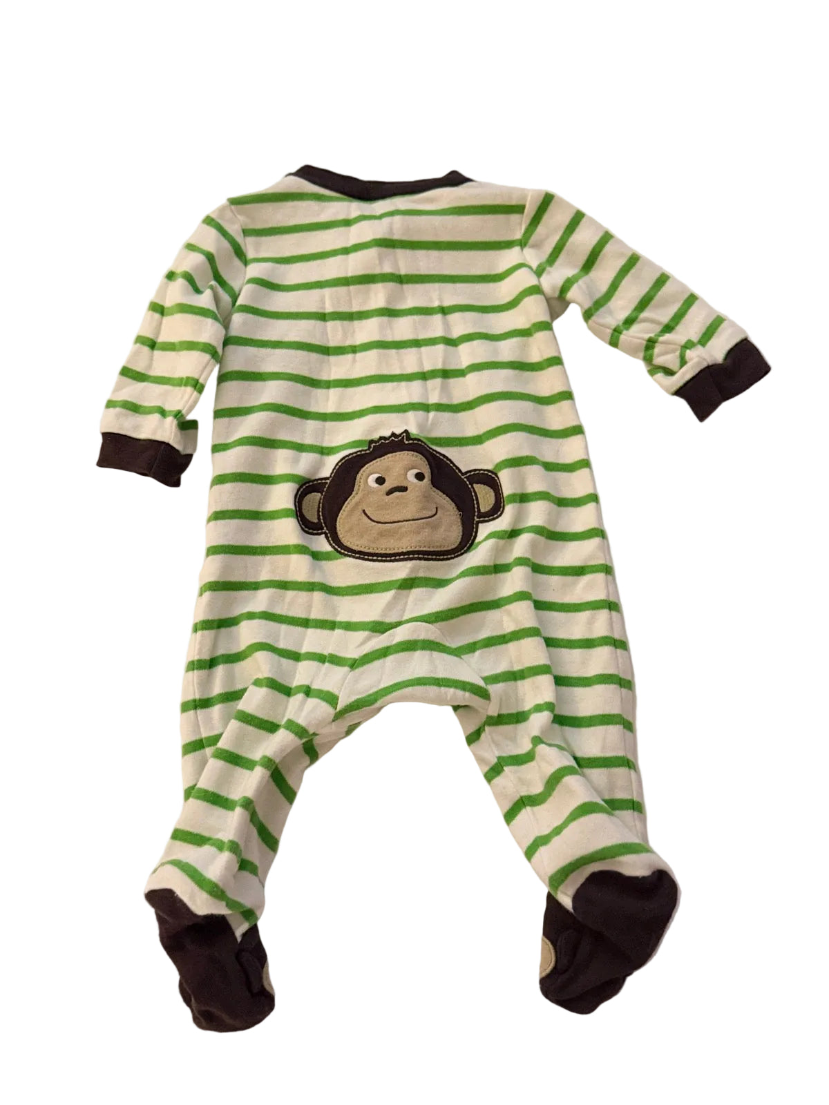 Carter's Monkey Striped Footed Sleeper 3M