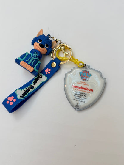 PAW Patrol Chase Mighty Pups Keychain Figure