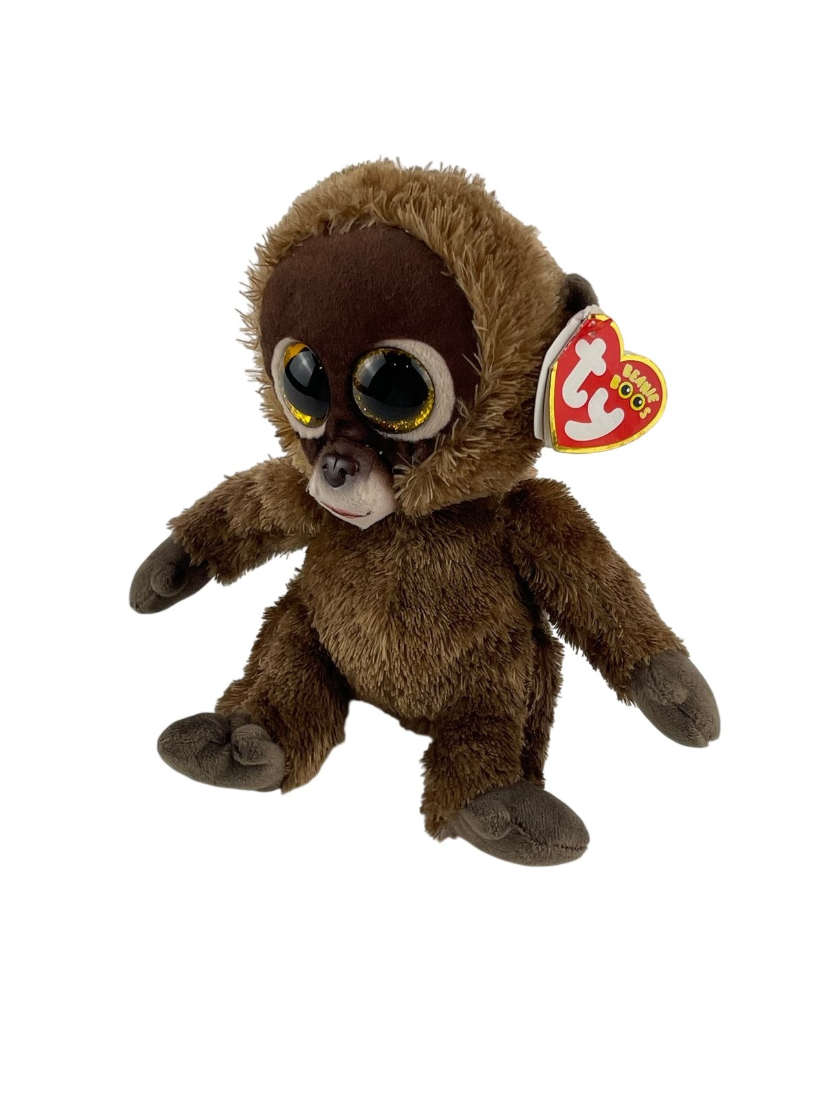 NWT - Ty Beanie Boos Brown Monkey Plush