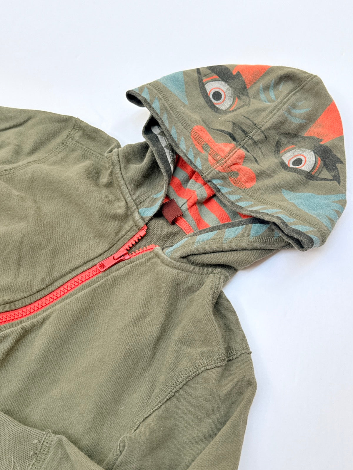 Tea Collection  Monster Face Zip Hoodie Size 3T