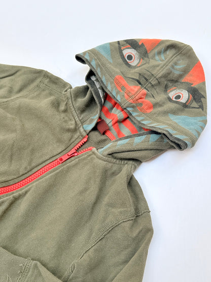 Tea Collection  Monster Face Zip Hoodie Size 3T