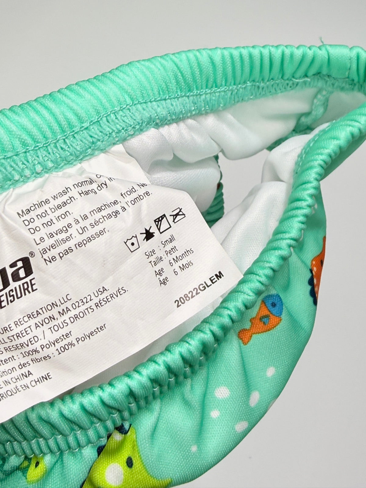 Aqua Leisure Ocean Print Swim Diaper Small 6M