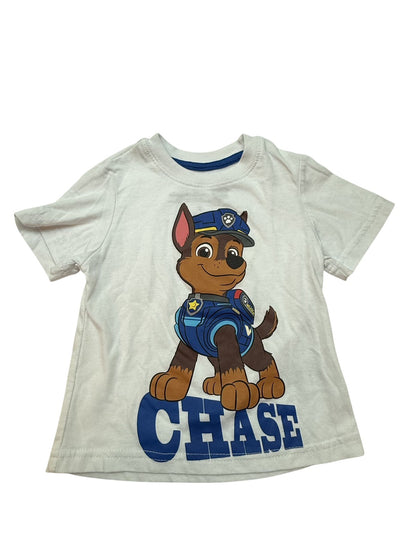 Nickelodeon PAW Patrol Chase White T-Shirt Size 2