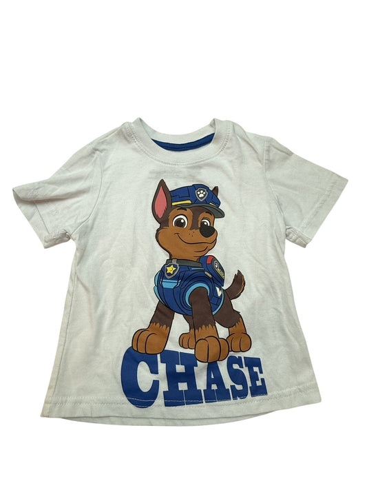 Nickelodeon PAW Patrol Chase White T-Shirt Size 2