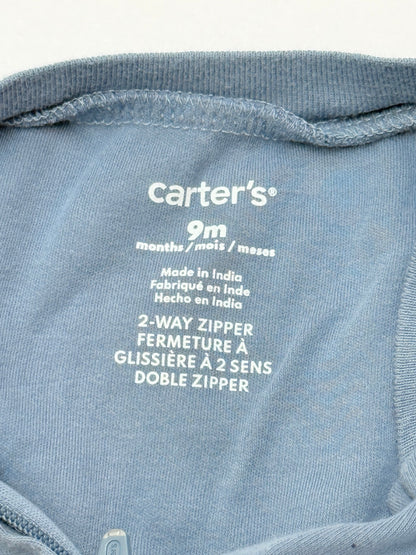 Carter's Blue Dinosaur Footed Sleeper 9M