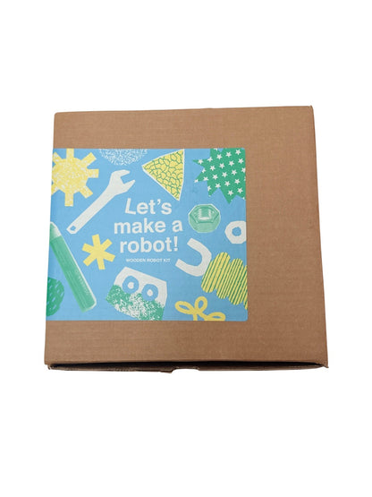 New Sealed - Collage Collage Let's Make a Robot Wooden Kit