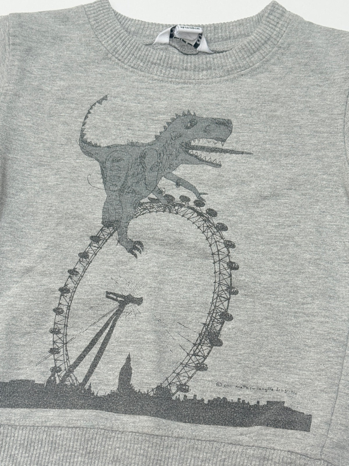 Quince Dinosaur London Eye Sweatshirt 4-5Y