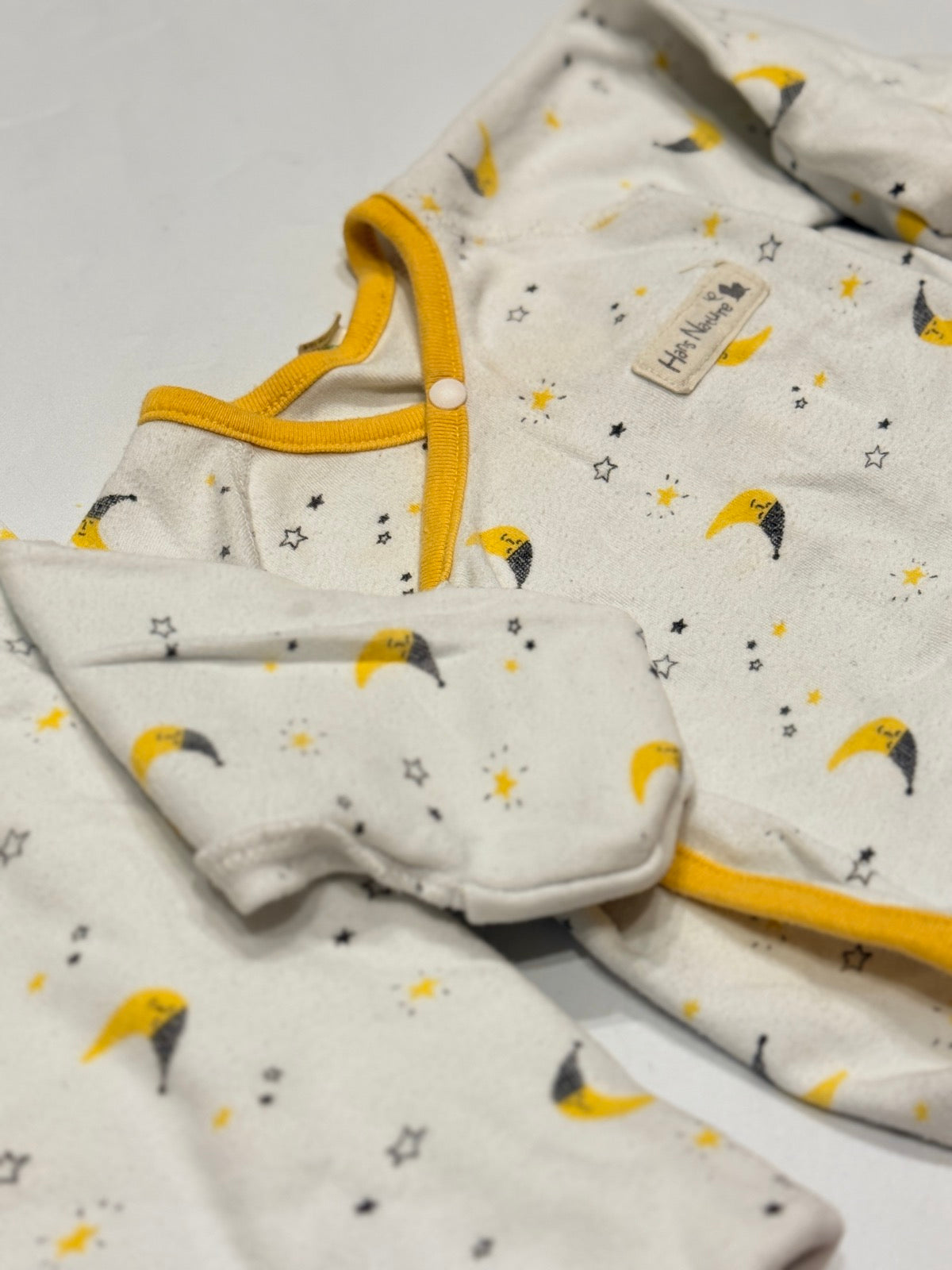 Hans Nature Moon Star Wrap Top and Organic Blanket Set