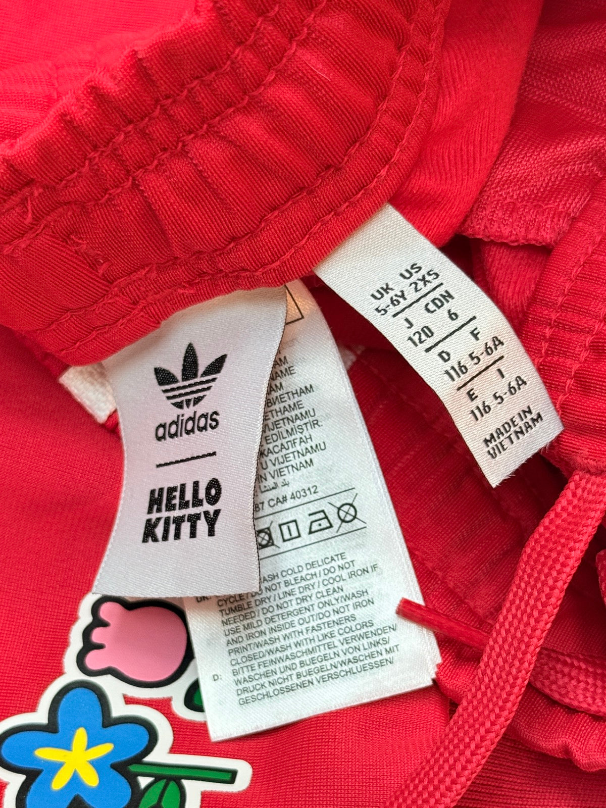 Adidas x Hello Kitty Track Suit Set Size 5-6Y