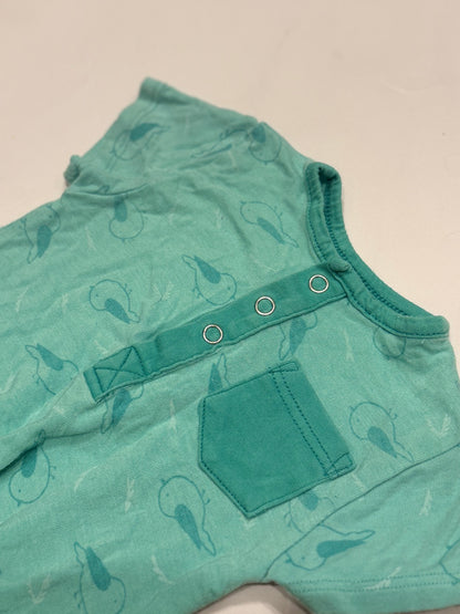 Lark Adventurewear Bird Print Romper 6m