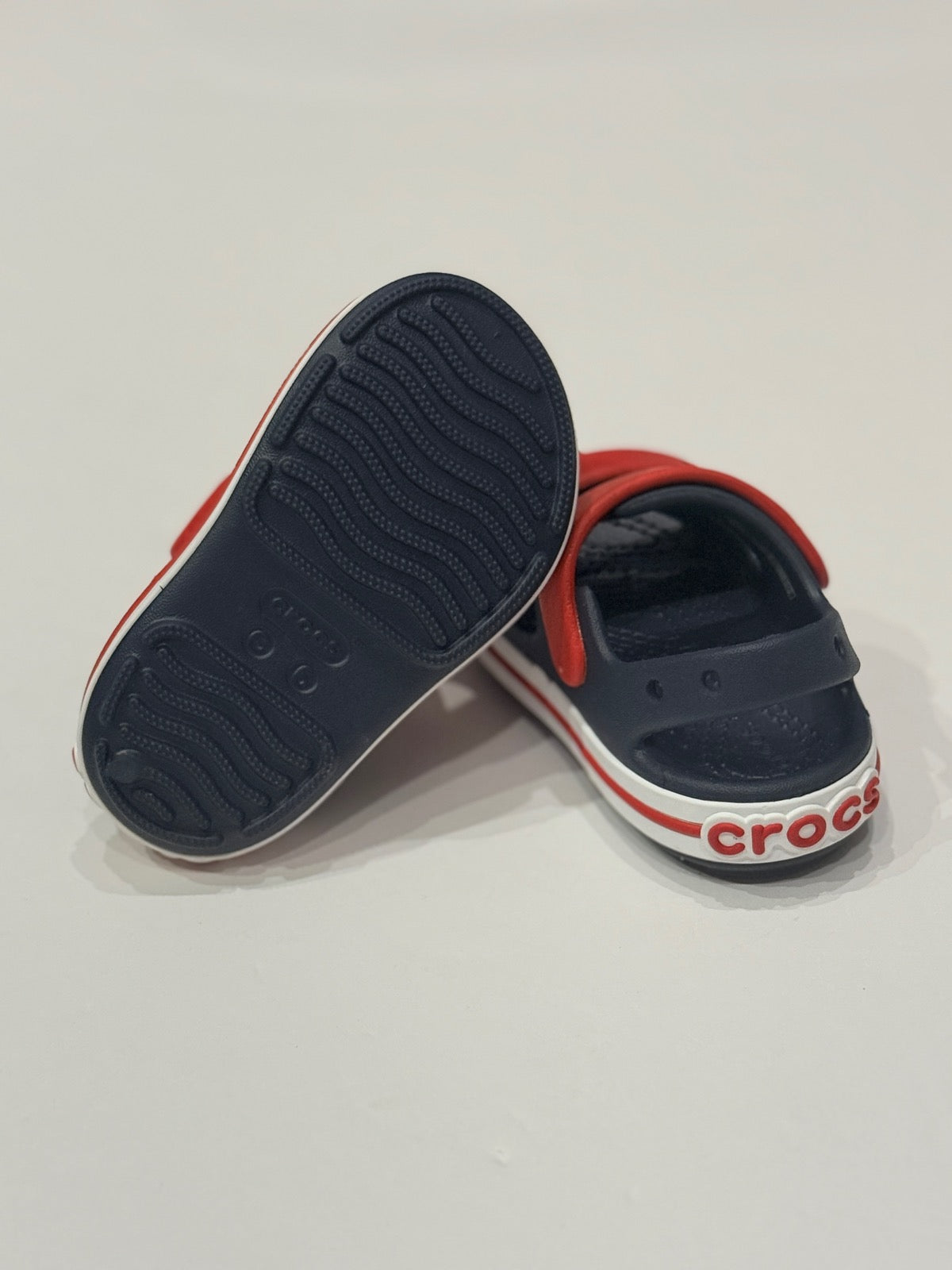 Crocs Crocband Cruiser Toddler Sandal Navy Red US6