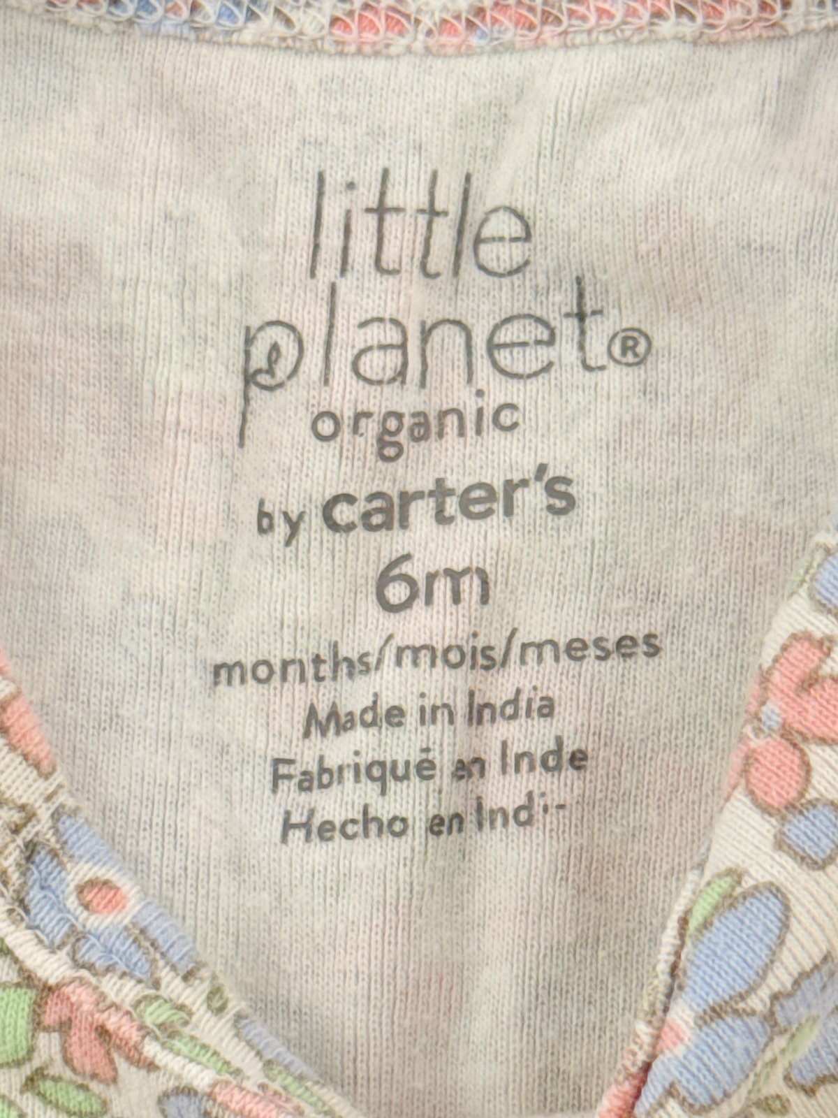 Little Planet by Carter's Floral Bodysuit 6M