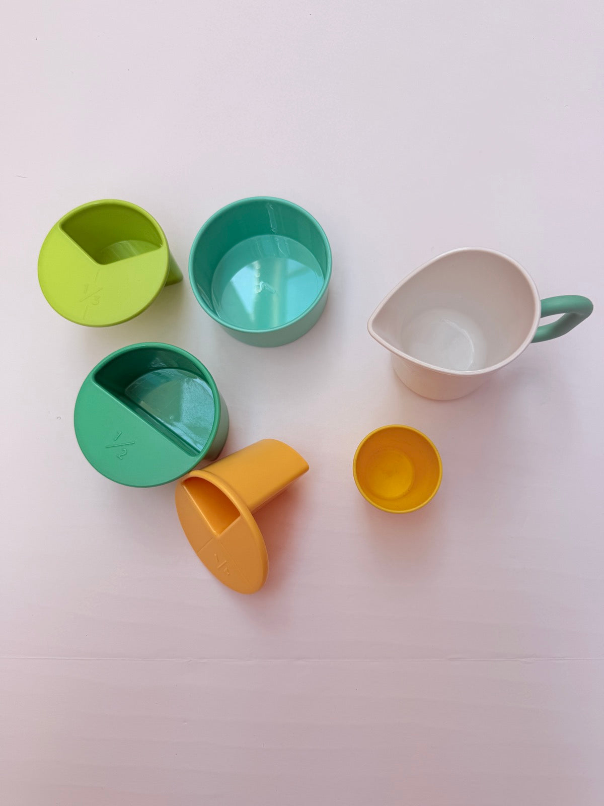 Lovevery Stackable Fraction Cups Set Toy