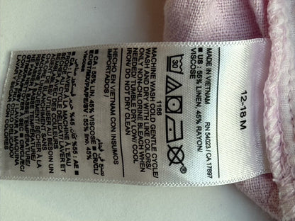 Old Navy Pink Linen Shorts 12-18M