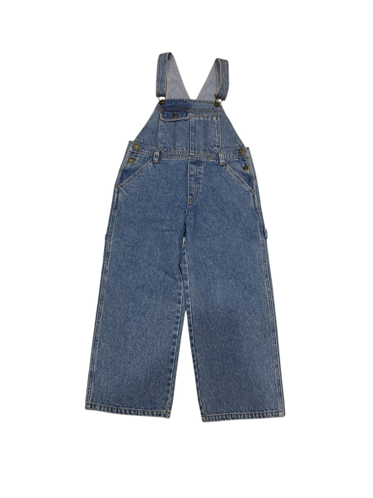W.A.R.O. Denim Bib Overalls Size 7-8y