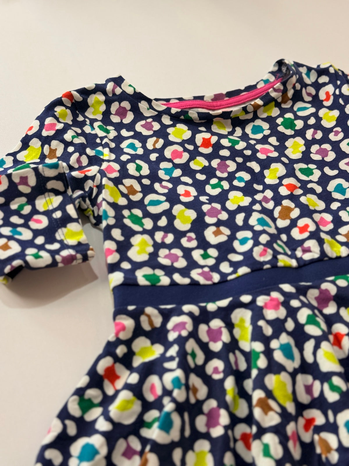 Mini Boden Colorful Print Dress Size 3-4Y