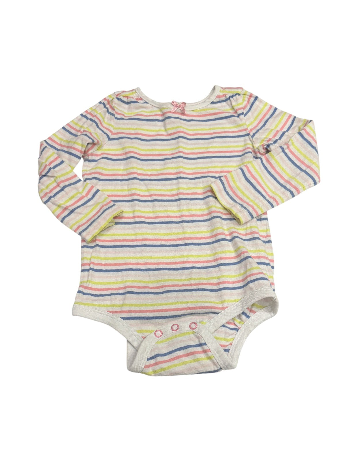 Joe Fresh Striped Long Sleeve Bodysuit 18-24m