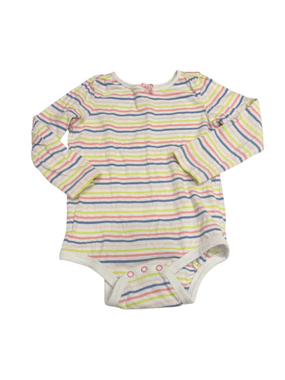 Joe Fresh Striped Long Sleeve Bodysuit 18-24m