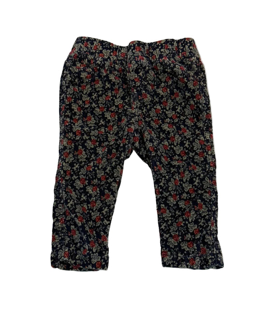 Joe Fresh Floral Corduroy Pants 6-12m