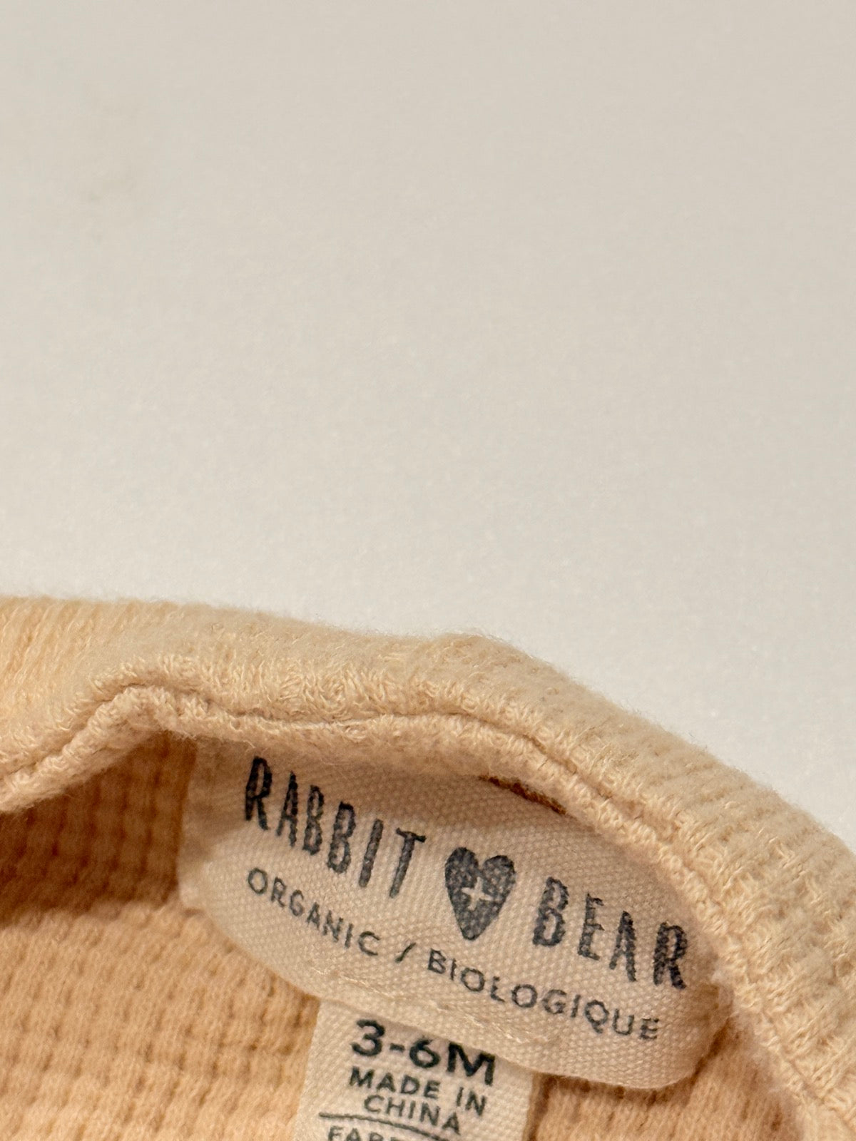 Rabbit + Bear Organic Waffle Knit Overalls 3-6M