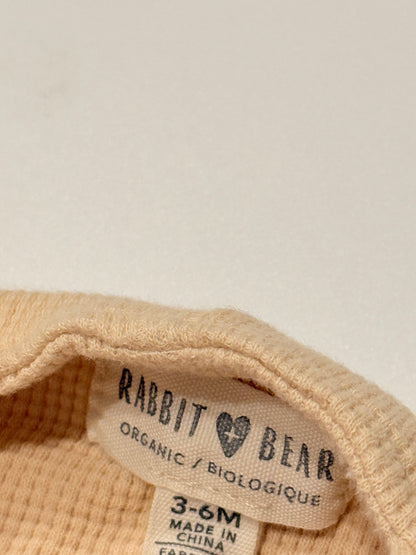 Rabbit + Bear Organic Waffle Knit Overalls 3-6M